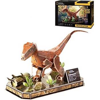 Puzzle 3D Velociraptor para Niños