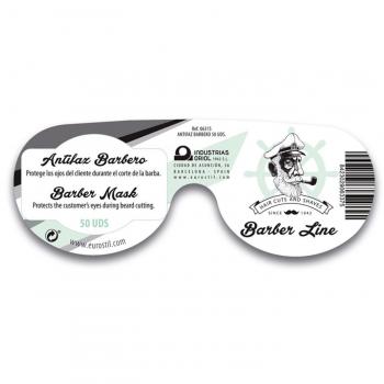 Eurostil Barber Line Antifaz Barbero Negro Pack 50un