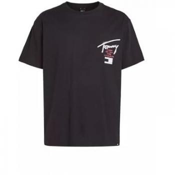 Tommy Jeans T-Shirt TJM REG GRAFFITI SIG TEE EXT mit Logoschriftzug