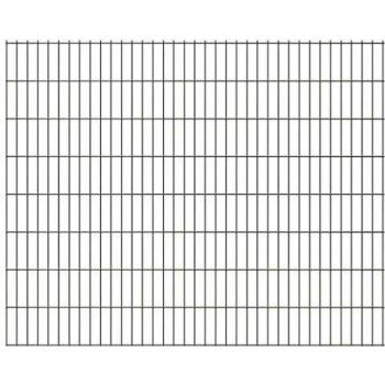 Kit Recinzione Giardino VidaXL – 5 Pannelli 2008×1630 mm, 10 m, Argento