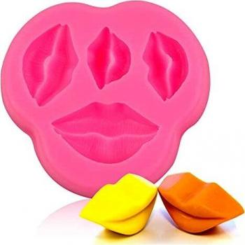 Cartoon Lip Silicone Mold for Chocolate and Fondant, Party Baking Tool