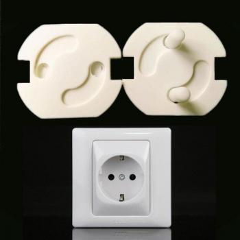 Protección de Enchufe para Niños 10 Piezas, Cubierta Antiderrame, Plástico Liso, Tamaño 3.5x3.5 cm