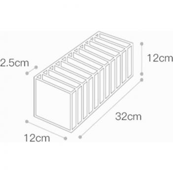 Caja de almacenamiento para calcetines y ropa interior