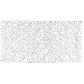 Frandis 195115 Tapis de baignoire en PVC/Ficelle 72 x 36 cm Translucide