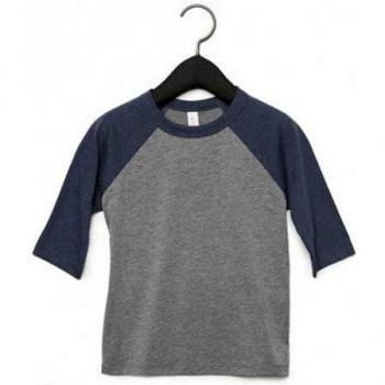 T‑shirt Ragazzi Baseball Manica 3/4 Bella Canvas