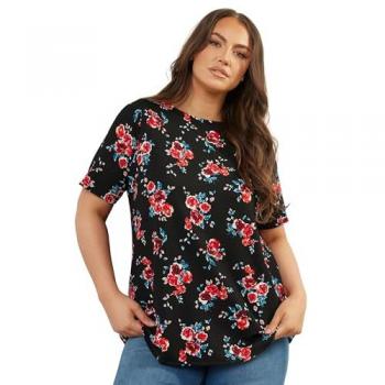 Floral Print Soft-Cut Shirt