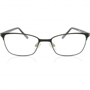 Montura completa Plástico Negras Rectangular Gafas Recetadas para Mujer
