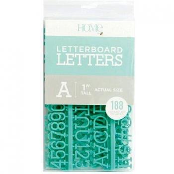 DCWVE Die Cuts With A View 1 Letter Pack Letterboard-Teal (188 pcs)