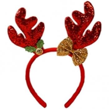 Bandeau de Noël en bois avec motifs de cerf