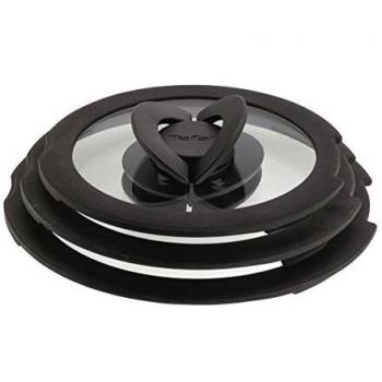 Tefal L9931012 Set de 3 couvercles Ingenio noir et blanc avec bouton papillon pour autocuiseur,