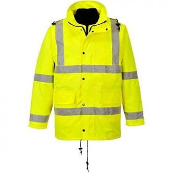Oxford Weave 300D Class 3 Hi Vis 4-in-1 Traffic Jacket Yellow M