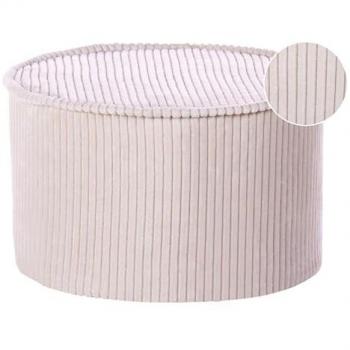 Ottoman Zikria Beige Velours Ultra Doux