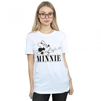 Minnie Mouse Kiss Flared T-Shirt – White (Small)