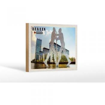 Stadt-Design-Holzobjekt Femer GmbH: “Molekularer Mann Berlin” 18 × 12 cm, 1 Stück