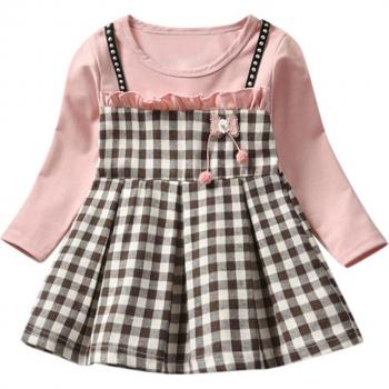 Baby Girls Plaid Party Dress