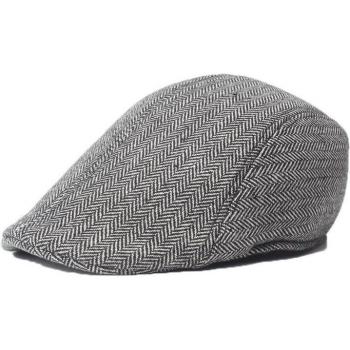 Men's Dark Grey Khaki Flat Ivy Cap