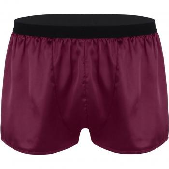 Shorts de nuit en satin respirant pour hommes
