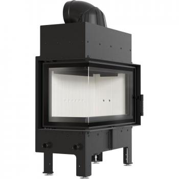 Kratki Floki M Left-Burn Steel Fire Pit, 10 kW, Ø 200 mm, Black
