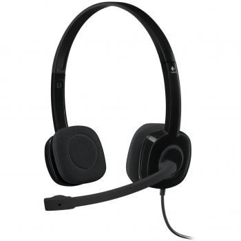 Auriculares Logitech H151/ con Micrófono/ Jack 3.5mm/ Negros