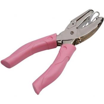 Pink Hand Grip Heart Shape Paper Punch for Crafting