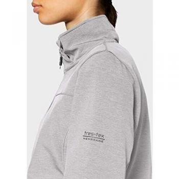 Trespass Leah Damen‑Wasserdichte Jacke – M, Schwarz, mit Softshell-Beschichtung, verstellbare Kapuze