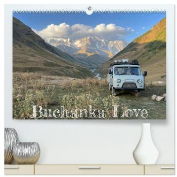 UAZ 452 Buchanka Love (hochwertiger Premium Wandkalender 2025 DIN A2 quer) Kunstdruck in Hochglanz