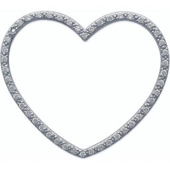 Love Divine Argento Pendente Les Trésors De Lily