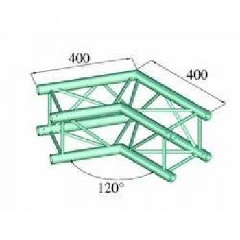 Alutruss Decolock DQ4‑PAC22 2‑Wege Eckverbindung mit 120° Bogen