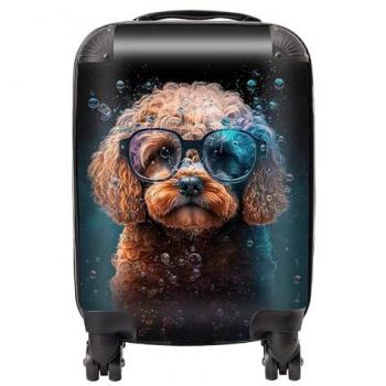 Warren Reed Cavapoo Illustrated Suitcase