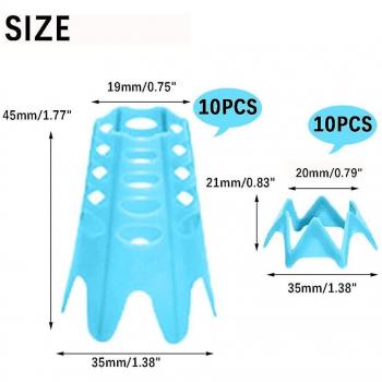 20 Pcs Tees de Golf pour Entraînement sur Gazon