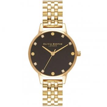 Olivia Burton Classics Tan Leather Strap Watch with Rose Gold Accents