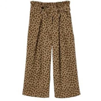 Pantalon ample en gaze de coton pour fille beige
