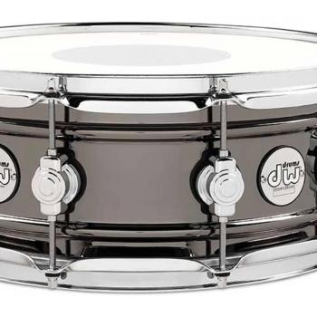 DW Design 14 Brass Snare Drum in Black Nickel