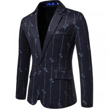 Blazer homme à manches longues style coréen noir et blanc