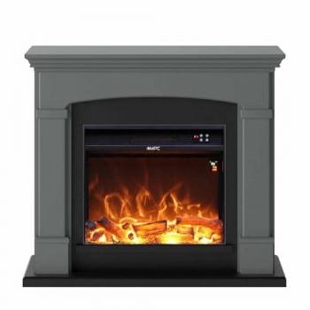 Chimenea de Pie MPC Camino Siena 1500W Efecto Llama LED Gris Oscuro