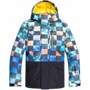Garçon Enfant 8-16 Ans Veste de Snow Quiksilver Mission Block Vert