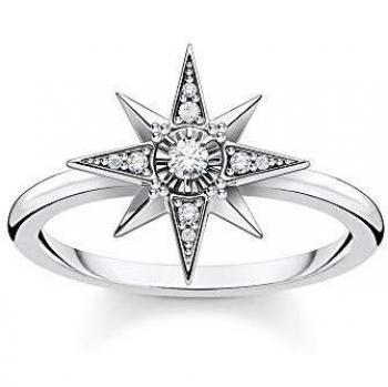 Thomas Sabo Femme Anneaux TR2299‑643‑14‑56 – Design « Éclat » – 14 mm