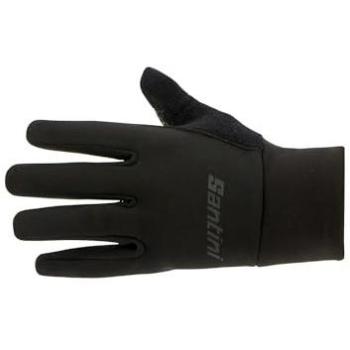 Guantes de ciclismo invierno Santini Colore Negro (XS)