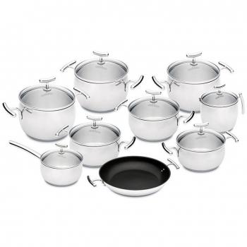 Trem de Panelas Silampo 9 Peças Indução Yumiglass
