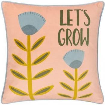 Couvre-coussin en velours Little Furn 43 cm rose