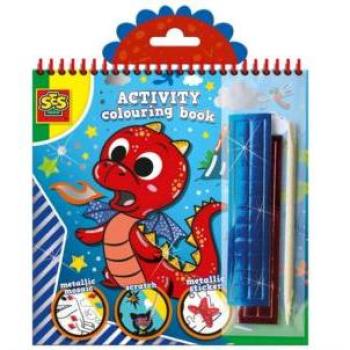 Libro de Actividades Metálico 3 en 1 para Colorear