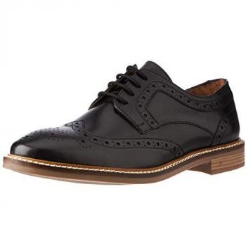Hush Puppies Bryson Men's Black Leather Oxford Brogues