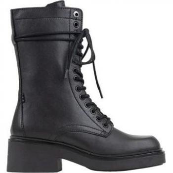 Bottines Daff‑Ey Noir – Fermeture à Zip, Talon Plat 5 cm