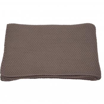 Tom Tailor 562409 T‑Chunky Stitch Strickplaid, Farbe Schlamm – Größe 130 x 180 cm