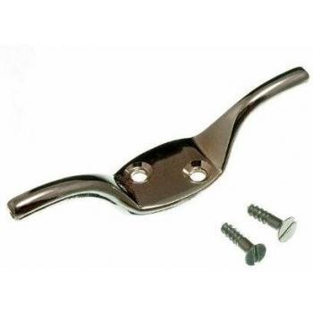 Chrome Curtain Tie Back Cleat Hook 75mm