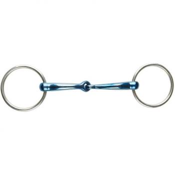 JP Korsteel 5 Blue Steel Snaffle Bit – Jointed Loose Ring