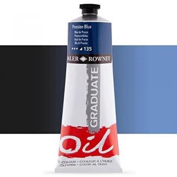 Daler-Rowney Oil Paint, Graduate Range, Prussian Blue, 200ml Tube
