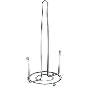 Porte essuie-tout en métal chromé avec stoppeur Secret de Gourmet 32cm