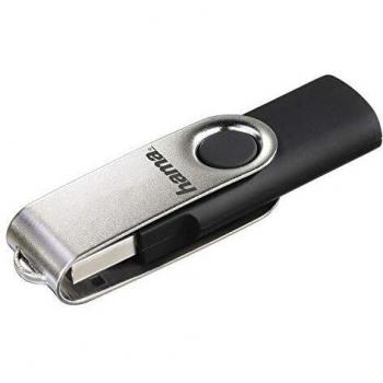 Lecteur USB Flash Hama 00181059 8 Go – Noir-Argent Neuf