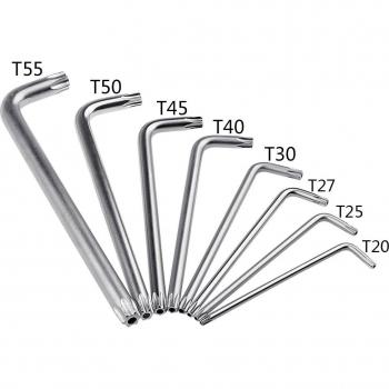 Clé hexagonale T20 T25 T27 T30 T40 T45 T50 T55 pour mécanique
